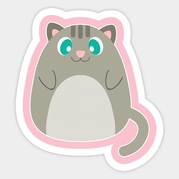 Cute Kitty A Sticker by Namarqueza